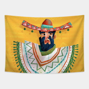 Mexican Sombrero Tapestry