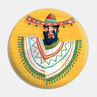 Mexican Sombrero Pin
