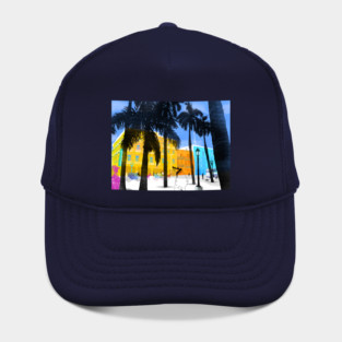 Tropical Cityscape Hat
