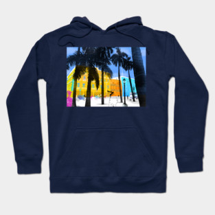 Tropical Cityscape Hoodie
