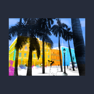 Tropical Cityscape T-Shirt