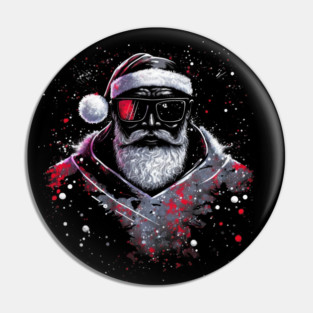 Black Santa, Santa Claus Pin