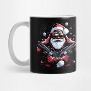 Hood Santa, Black Santa, Afro Santa, Black Christmas Mug