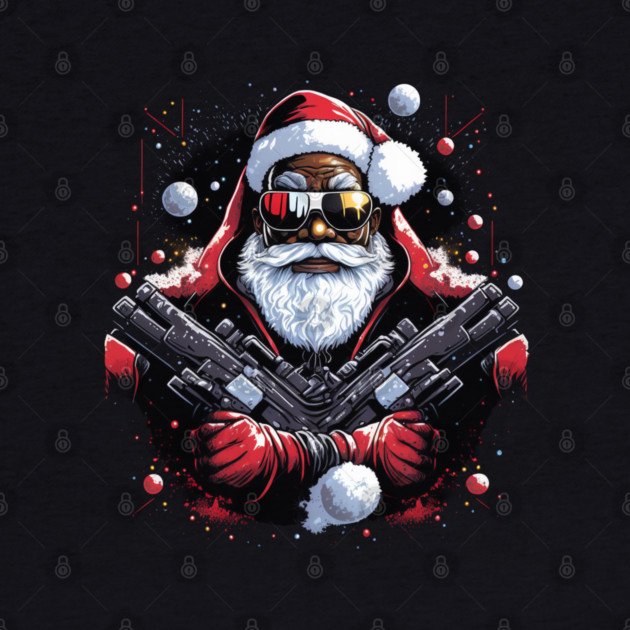 Hood Santa, Black Santa, Afro Santa, Black Christmas by UrbanLifeApparel