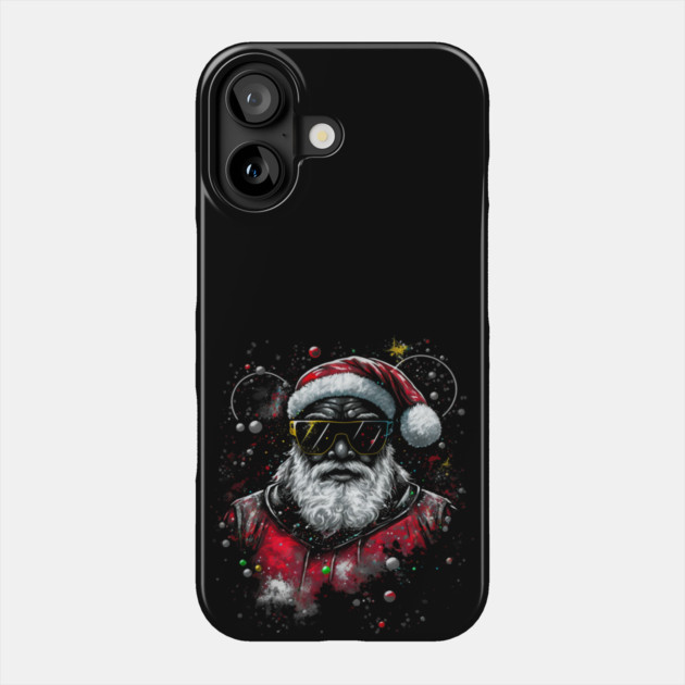 Black Santa, Afro Santa, Santa Claus, Black Christmas Phone Case by UrbanLifeApparel