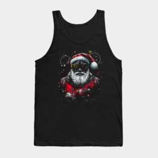 Black Santa, Afro Santa, Santa Claus, Black Christmas Tank Top