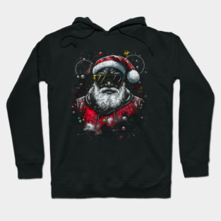 Black Santa, Afro Santa, Santa Claus, Black Christmas Hoodie