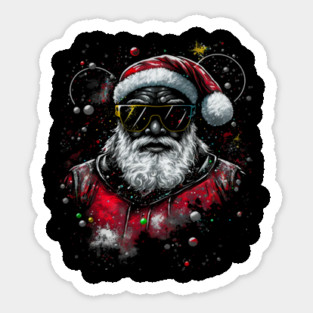 Black Santa, Afro Santa, Santa Claus, Black Christmas Magnet