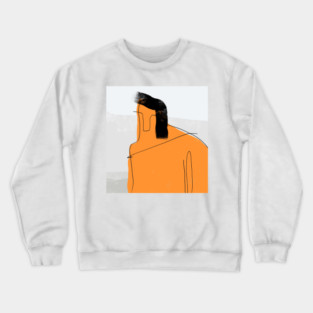 Abstract Human Figure Crewneck Sweatshirt
