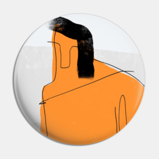 Abstract Human Figure Pin