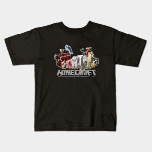Minecraft Animals, Minecraft Gamer, Black Kids T-Shirt