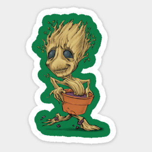 little toddler Groot Sticker