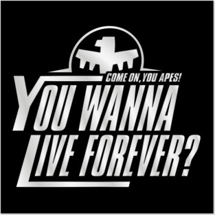 Come on You Apes - Grey Posters and Art