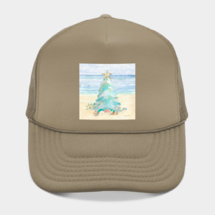 Coastal Seaglass Christmas Tree A Hat