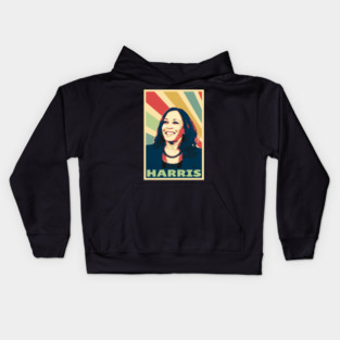 Kamala Harris Vintage Colors Kids Hoodie
