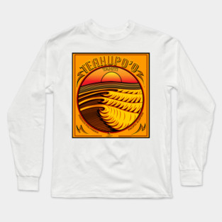 TEAHUPO'O TAHITI SURFING French Polynesia Long Sleeve T-Shirt