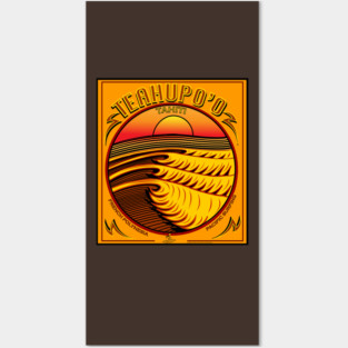 TEAHUPO'O TAHITI SURFING French Polynesia Posters and Art