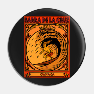 SURFING BARRA DE LA CRUZ OAXACA MEXICO Pin