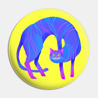 Psychedelic Crypto Cat Pin