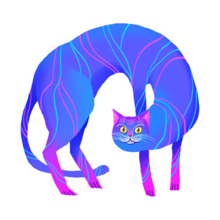 Psychedelic Crypto Cat T-Shirt