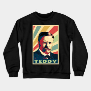 Teddy Roosevelt Vintage Colors Crewneck Sweatshirt