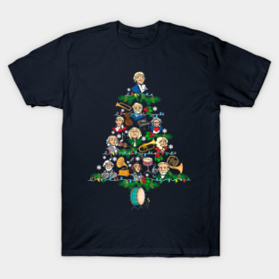 Classical Music Composers Christmas Tree T-Shirt