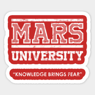 Mars University Sticker