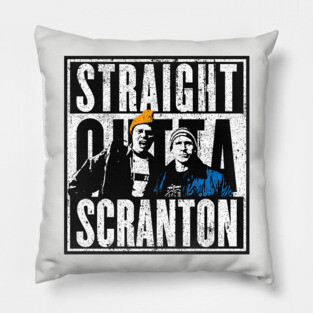 Straight Outta Scranton (Variant) - Lazy Scranton Pillow