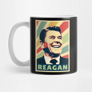 Ronald Reagan Vintage Colors Mug