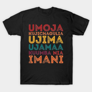 7 Principles of Kwanzaa T-Shirt