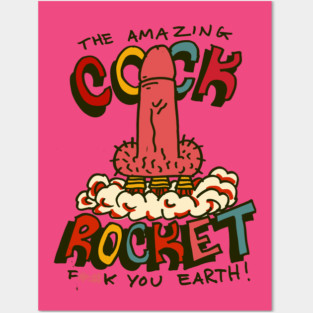 Cock rocket Posters and Art