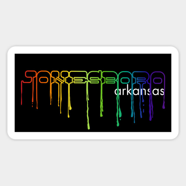 Jonesboro Drip Sticker by rt-shirts
