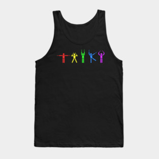 Taiko People rainbow Tank Top