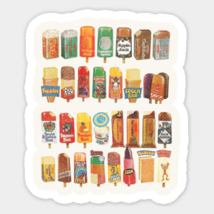 Vintage 70s Ice Creams and Lollies Magnet
