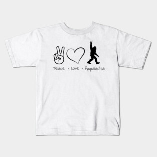 Peace Love Appalachia Kids T-Shirt