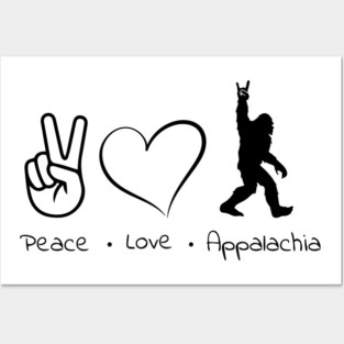 Peace Love Appalachia Posters and Art