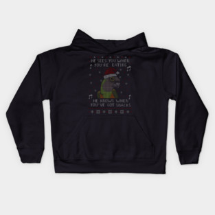 Christmas Snack Male senegal Parrot Kids Hoodie