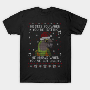 Christmas Snack Male senegal Parrot T-Shirt