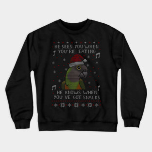 Christmas Snack Male senegal Parrot Crewneck Sweatshirt