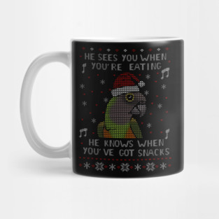 Christmas Snack Male senegal Parrot Mug