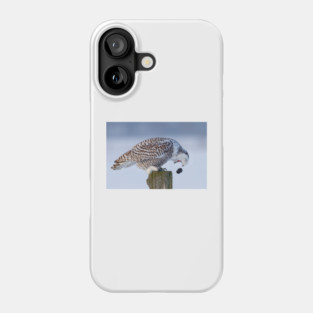 Cough it up buddy - Snowy Owl Phone Case