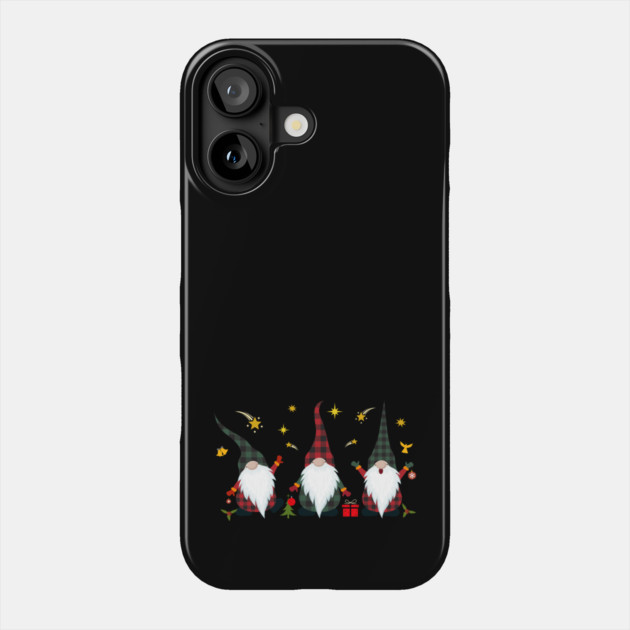 3 Christmas Gnomes Phone Case by REG