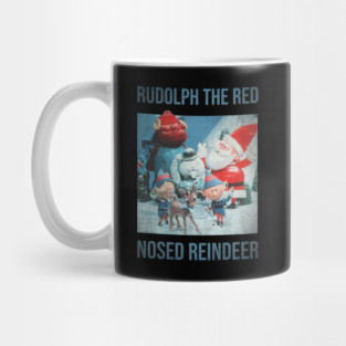 Rudolph The Red Nosed Reindeer retro Mug