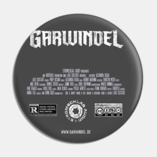Garwindel Distressed Credits Pin
