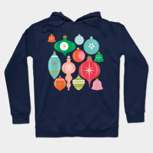 Retro Classic Christmas ornaments Hoodie