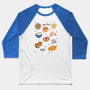 Jewish Food Baseball T-Shirt