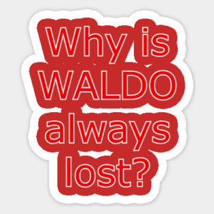 Why is Waldo Lost Sticker