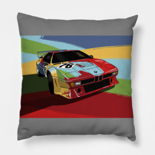 The amazing car art by Andy Warhol! Pillow
