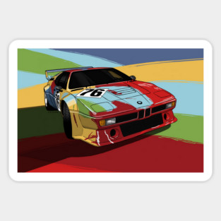 The amazing car art by Andy Warhol! Sticker