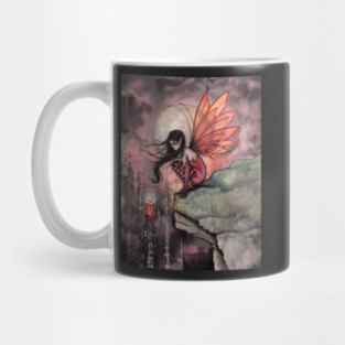 Autumn Flame Fairy Fantasy Art by Molly Harrison Mug
